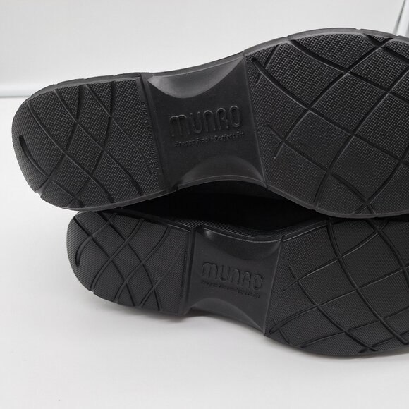 Munro Women's Buckley Black Nubuck Leather Boots - Size 9.5W - Picture 6 of 13